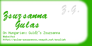 zsuzsanna gulas business card